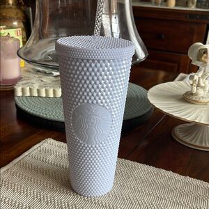 Starbucks white Studded Cold Cup Tumbler with Straw